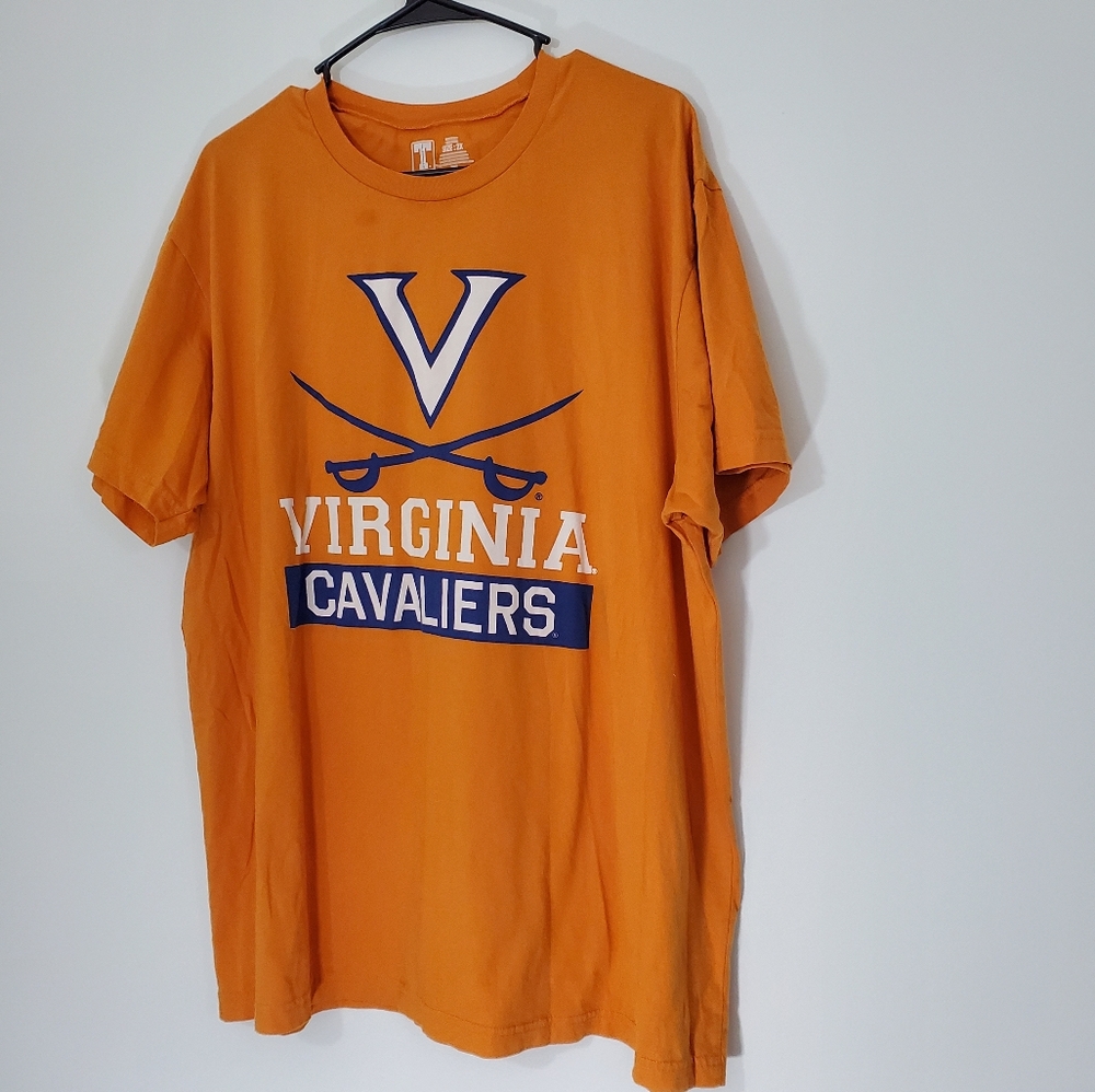 UVA Virginia Cavaliers Orange T Shirt, Size 2X
